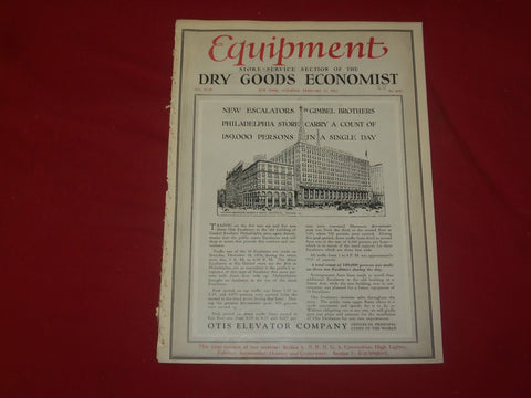1927 FEB 19 DRY GOODS ECONOMIST MAGAZINE- ARTICLES, PHOTOS, ILLUS. & ADS- B 6311