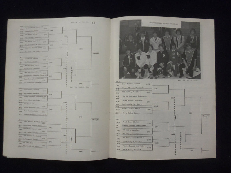 1971-1977 P.I.A.A. WRESTLING CHAMPIONSHIP PROGRAMS - LOT OF 9 - O 2136O