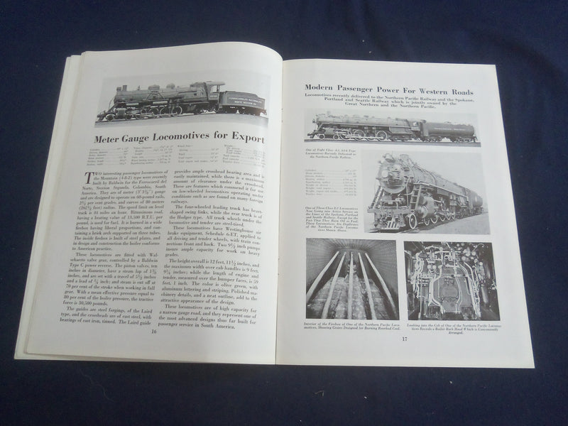 1938 JULY BALDWIN LOCOMOTIVES MAGAZINE - GREAT COVER AND PHOTOS - SP 6482K