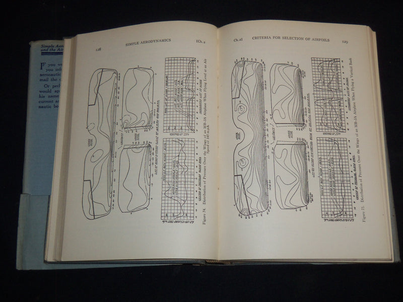 1936 SIMPLE AERODYNAMICS AND AIRPLANE BOOK B CARTER - 4TH EDITION - KD 4351Y