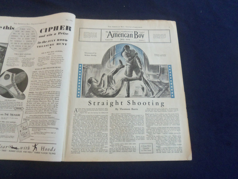1931 JULY AMERICAN BOY MAGAZINE - CADDYING FOR BOBBY JONES - ST 7060