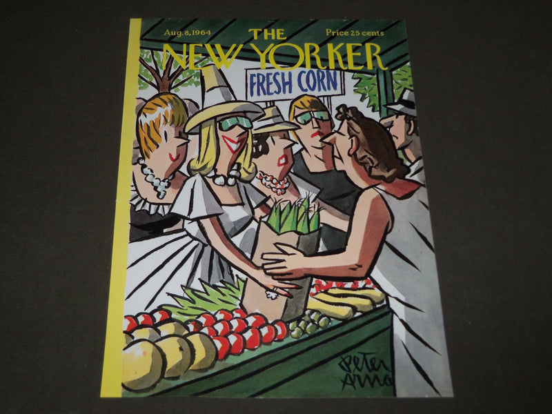 1964 AUGUST 8 NEW YORKER MAGAZINE FRONT COVER ONLY BY PETER ARNO - ART DECO