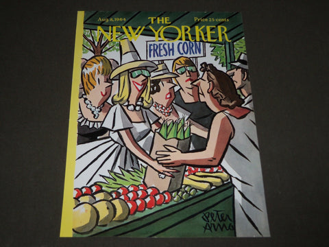 1964 AUGUST 8 NEW YORKER MAGAZINE FRONT COVER ONLY BY PETER ARNO - ART DECO