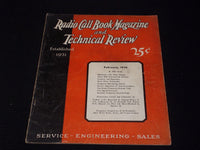 1932 FEBRUARY RADIO CALL BOOK & TECHNICAL REVIEW MAGAZINE FRONT COVER - E 6307
