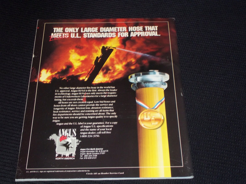 1992 MARCH FIREHOUSE MAGAZINE - AMERICA'S BRAVEST FRONT COVER - E 1707