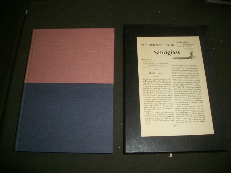 1963 TARTUFFE WOULD BE GENTLEMAN BOOK BY MOLIERE WITH SLIP CASE - KD 603