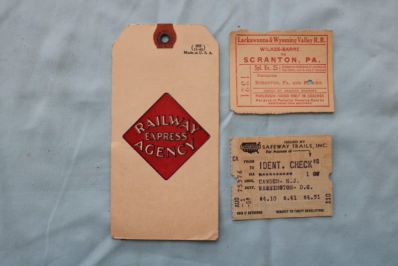 1920'S-1961 RAILROAD AND BUS TICKETS - 25 PIECES - K 3322