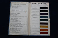 1940 'S RALPH L. FULLER CO. ANILINE DYESTUFFS COLOR CHART BOOK - K 736