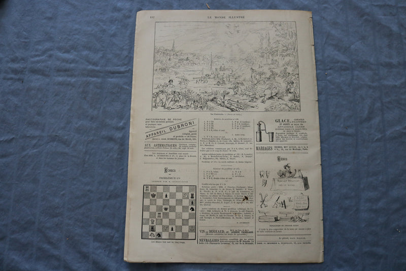 1873 AUG 16 LE MONDE ILLUSTRE MAGAZINE - LA LIBERATION-NANCY - FRENCH - NP 8448