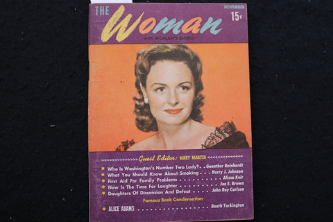 1944 NOVEMBER THE WOMAN DIGEST MAGAZINE - DONNA REED COVER - K 2371