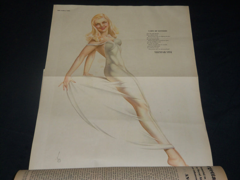1945 MARCH ESQUIRE MAGAZINE - VARGA ILLUSTRATION - NICE COVER & ADS - ST 5714