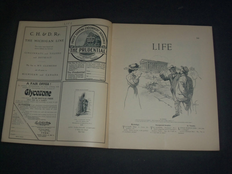 1905 DECEMBER 14 LIFE MAGAZINE - NICE ILLUSTRATIONS, ADS & STORIES - B 6214