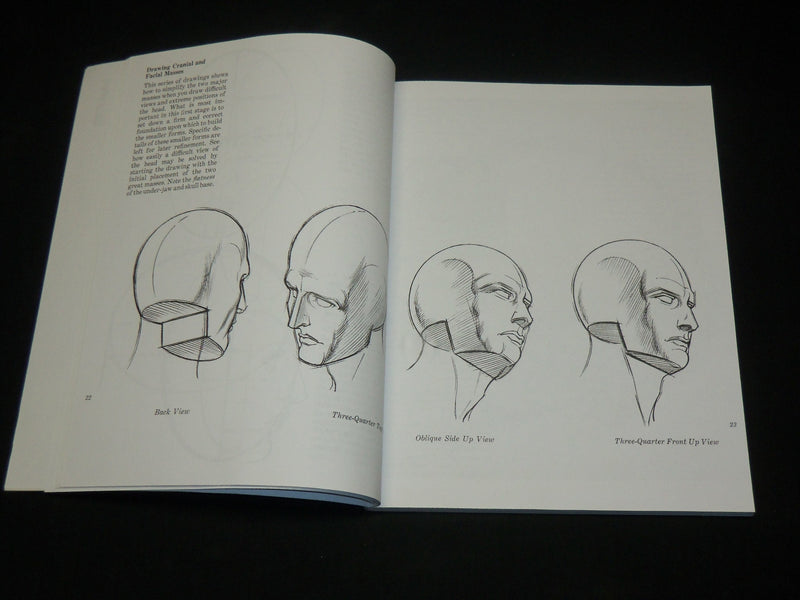 2002 DRAWING THE HUMAN HEAD SOFTCOVER BOOK BY BURNE HOGARTH - I 1981