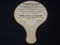 1900'S COATESVILLE PENNSYLVANIA PEOPLES LOAN CO. FAN - J 7293