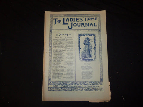 1891 JUNE LADIES' HOME JOURNAL MAGAZINE - GREAT ILLUSTRATIONS & ADS - ST 2350