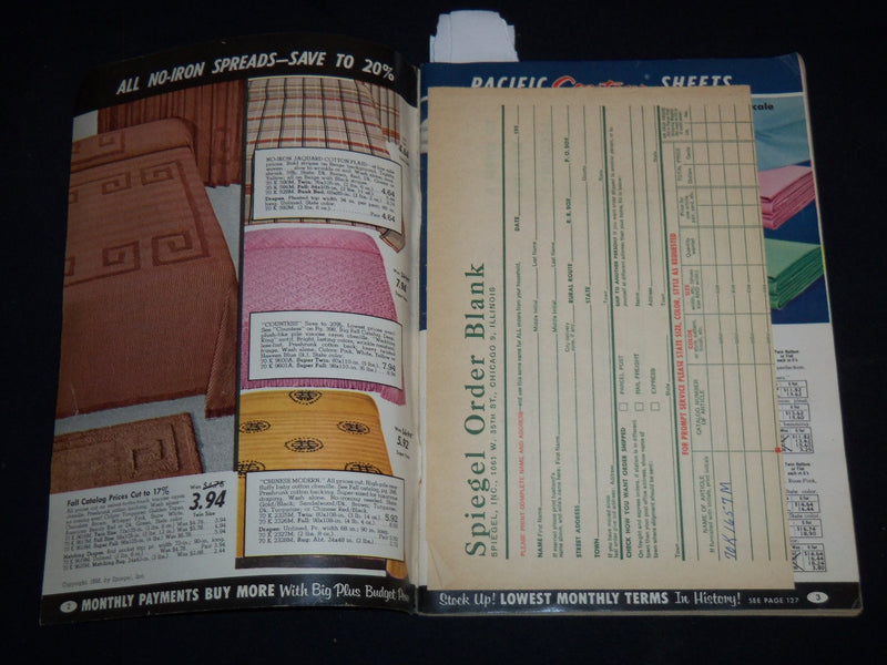 1959 MARCH 15 SPIEGEL MORE FOR YOUR MONEY CATALOG - CHICAGO, IL - J 9126