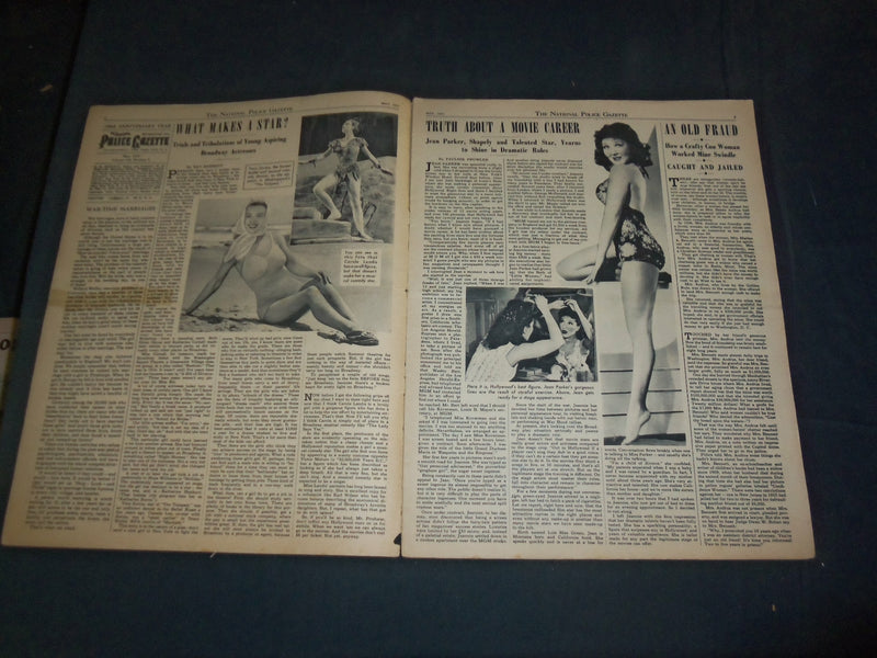 1945 MAY THE NATIONAL POLICE GAZETTE MAGAZINE - JEAN PARKER - B 5916
