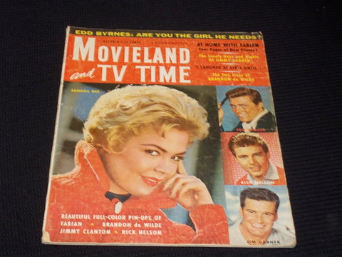 1959 OCTOBER MOVIELAND & TV TIME MAGAZINE - SANDRA DEE FRONT COVER - E 3068