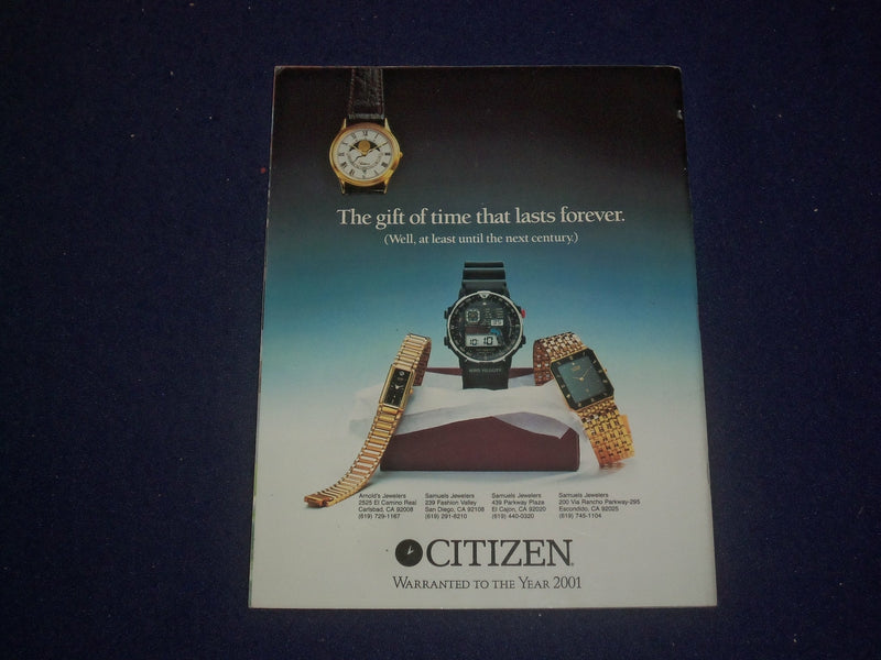 1989 SAN DIEGO CHARGES YEARBOOK - ST 6512