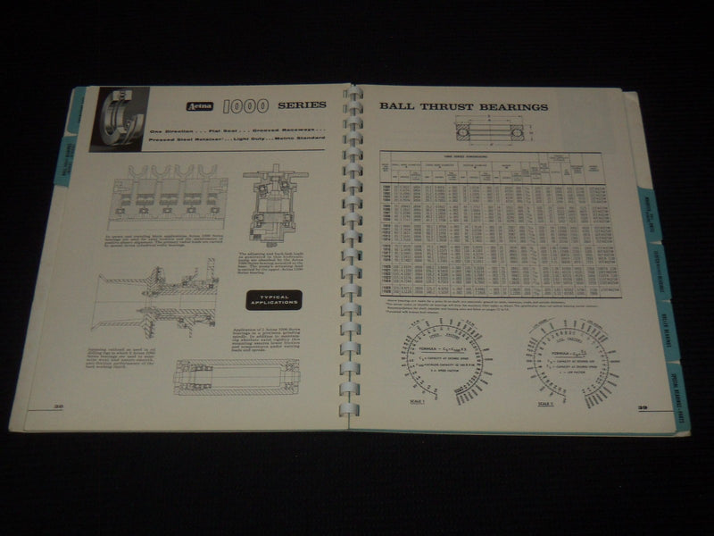 1957 AETNA BALL & ROLLER BEARING COMPANY GENERAL CATALOG NO. 182 - KD 3912T