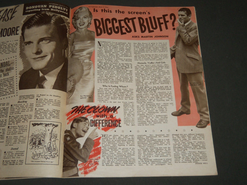 1956 MARCH 31 PICTUREGOER MAGAZINE - APRIL OLRICH COVER - MONROE - ST 4761