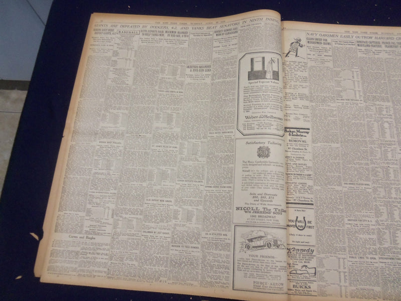 1920 APRIL 27 NEW YORK TIMES - REX BEACH HOUSE BURNS IN NEW JERSEY - NT 8292
