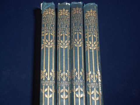 1897-1898 THE MASTERS PAINTERS BRITAIN SET OF 4 VOLUMES GLEESON WHTIE - KD 1704