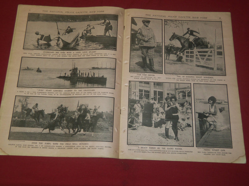 1922 SEPT 9 THE NATIONAL POLICE GAZETTE MAGAZINE - GERTRUDE EDERLE - B 5748