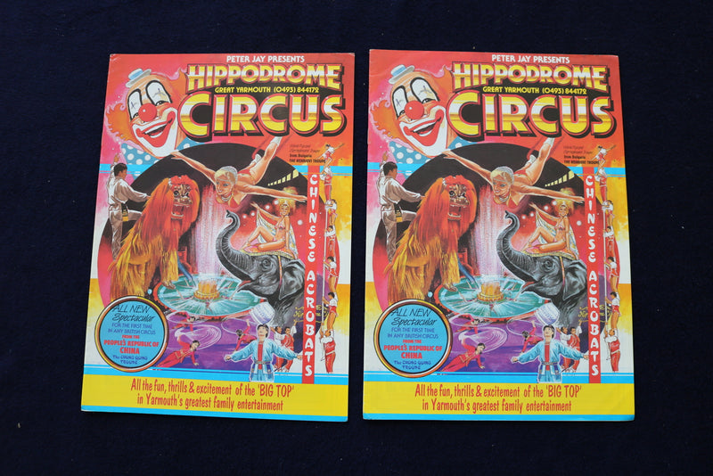 1981-1989 HIPPODROME CIRCUS PROGRAMS - LOT OF 9 - O 3522