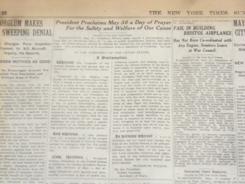 1918 MAY 12 NEW YORK TIMES - AMERICAN TROOPS CHEERED IN LONDON - NT 8179