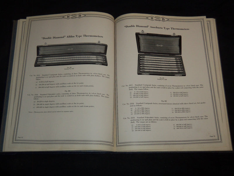 1926 HIERGESELL BROTHERS GENERAL SCIENTIFIC INSTRUMENTS CATALOG E - KD 3911F