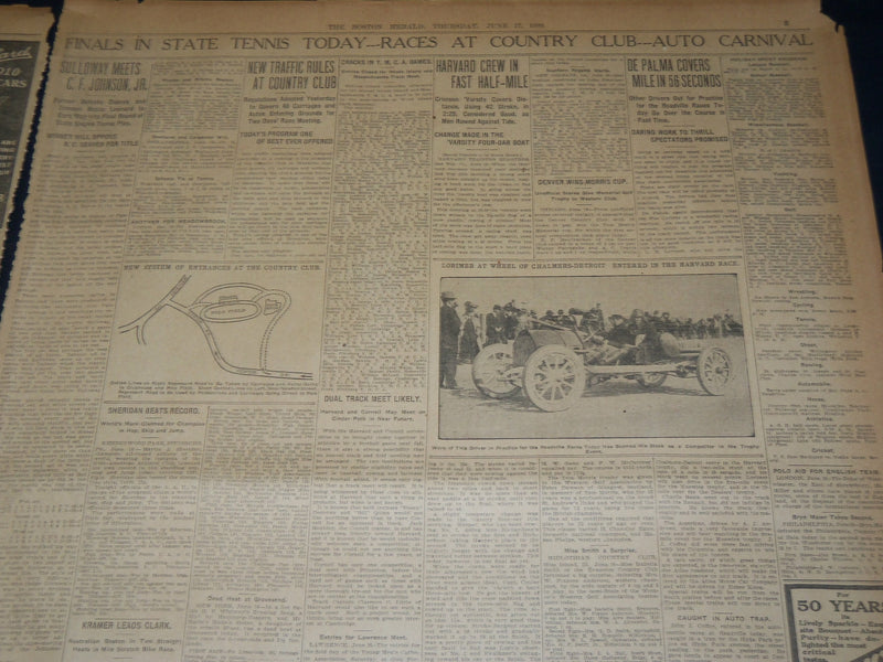 1909 JUNE 17 THE BOSTON HERALD - TAFT WINS SUPPORT FOR TAX PLANS - BH 376