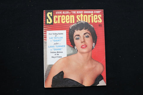 1956 FEBRUARY SCREEN STORIES MAGAZINE - LIZ TAYLOR COVER - E 10646