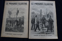 1892-1904 LE PROGRES ILLUSTRE MAGAZINE - FRENCH - LOT OF 23 - O 3659