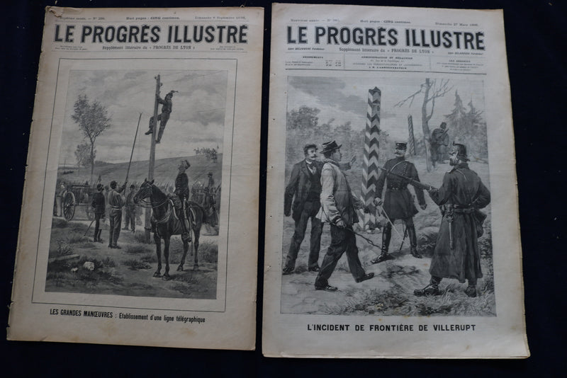 1892-1904 LE PROGRES ILLUSTRE MAGAZINE - FRENCH - LOT OF 23 - O 3659