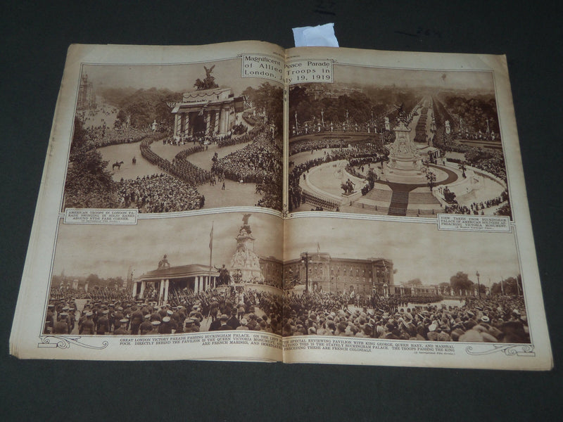 1919 AUGUST 21 MID-WEEK PICTORIAL MAGAZINE SECTION - 2D DIVISION PARADE - J 3254
