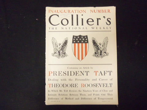1909 MARCH 6 COLLIER'S MAGAZINE - GREAT ILLUSTRATIONS, ARTICLES & ADS - ST 3918