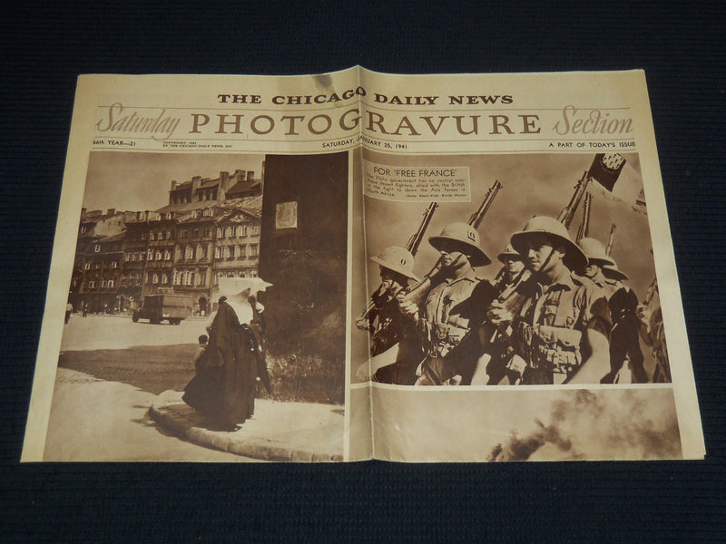 1941 JANUARY 25 CHICAGO DAILY NEWS SUNDAY PHOTOGRAVURE SECTION- GOYA - NP 8936