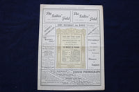 1910 DECEMBER 6 ROYAL OPERA COVENT GARDEN PROGRAM - LE NOZZE DIFIGARO - K 1672