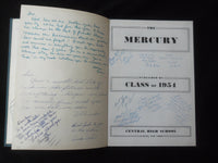 1954 THE MERCURY CENTRAL HIGH SCHOOL YEARBOOK - AUBURN, NEW YORK - YB 3195