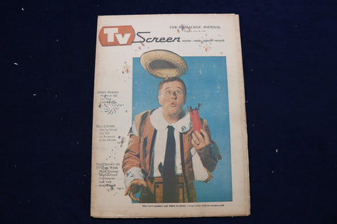 1957 JUNE 30 TV SCREEN MAGAZINE - GEORGE GOBEL COVER - E 23122