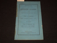 1855 LEICESTER ACADEMY FESTIVAL ADDRESS BY REV. ALONZO HILL - SHEPARD - K 3111