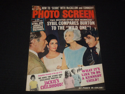 1965 OCTOBER PHOTO SCREEN MAGAZINE - SYBIL & JORDAN BURTON COVER - E 14581