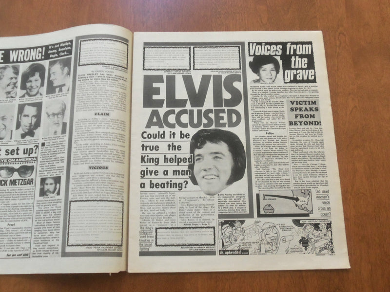 1978 APRIL 4 NATIONAL EXAMINER NEWSPAPER - ELVIS! LEGACY OF SHAME - NP 4724