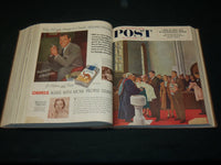 1954 JAN-MAR SATURDAY EVENING POST MAGAZINE VOLUME - 3 NORMAN ROCKWELLS- KD 5964