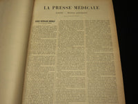 1899 JANUARY-JULY LA PRESSE MEDICALE JOURNAL FRENCH BOUND VOLUME - KD 5904