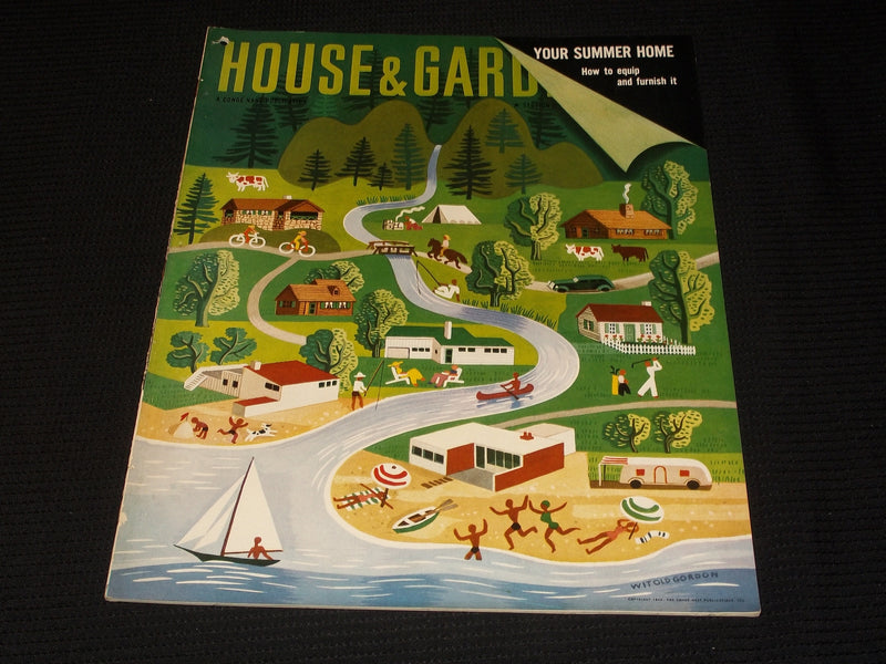 1940 JUNE SECTION 2 HOUSE & GARDEN MAGAZINE FRONT COVER - E 4510