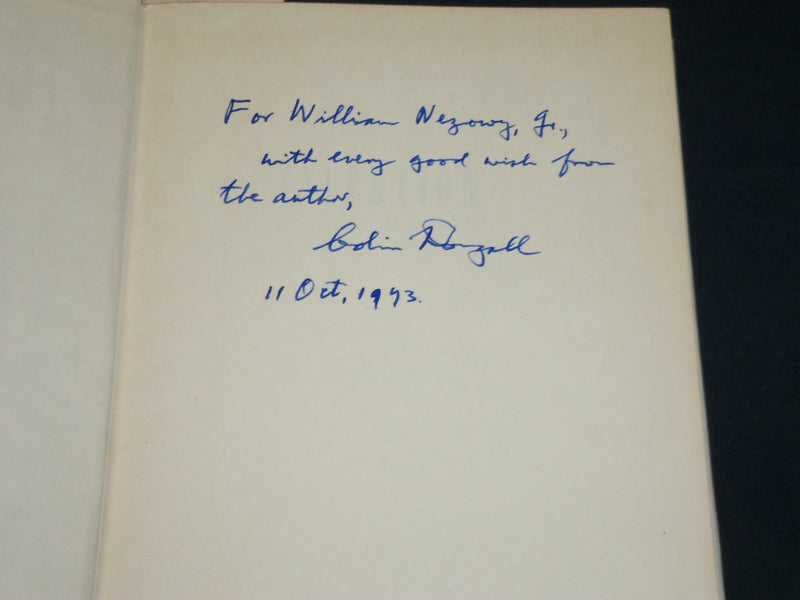 1958 EXECUTION HARDCOVER BOOK INSCRIBED BY COLIN MCDOUGALL - D 433