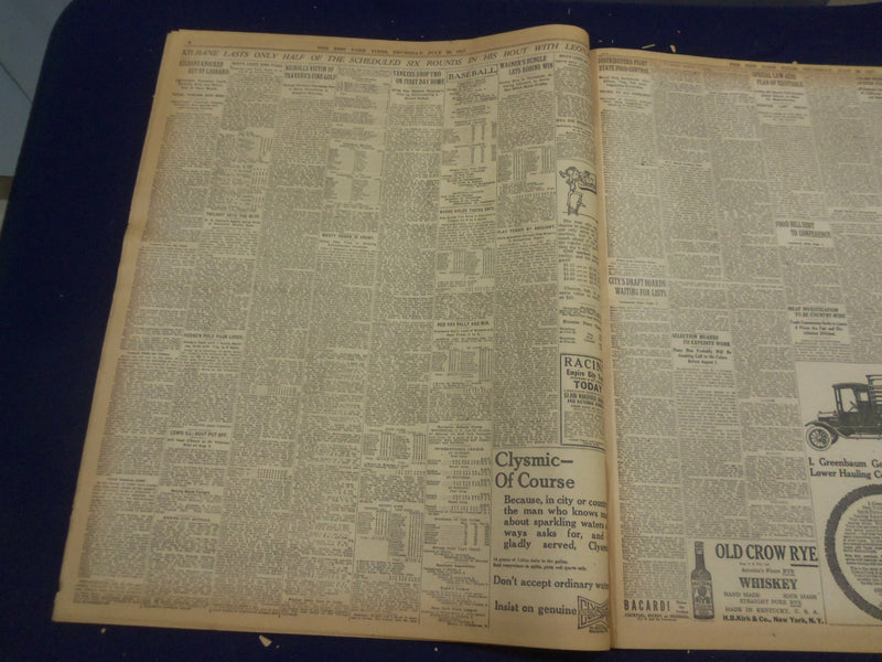 1917 JULY 26 NEW YORK TIMES - PERSHING FORCES BUSY DIGGING IN - NT 9312