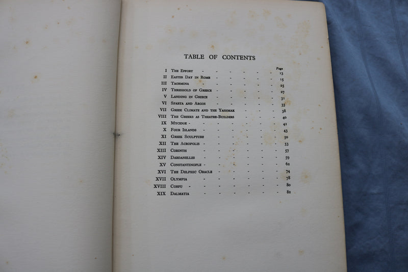 1928 MEDITERRANEAN SCENES LIMITED EDITION BOOK BY ARNOLD BENNETT - KD 9490